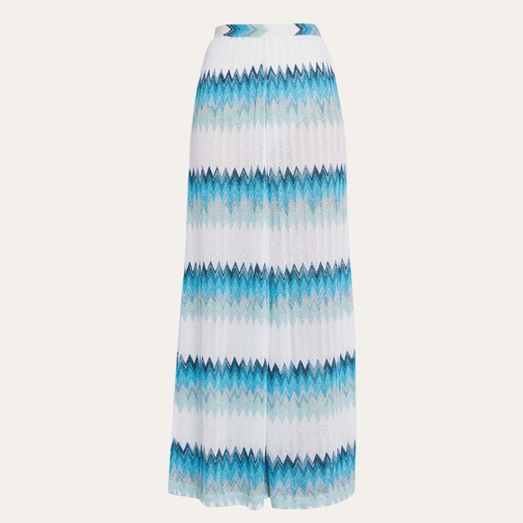 NWT Missoni Zig-Zag Sheer Wide-Leg Trousers SIZE 44 - Picture 4 of 8